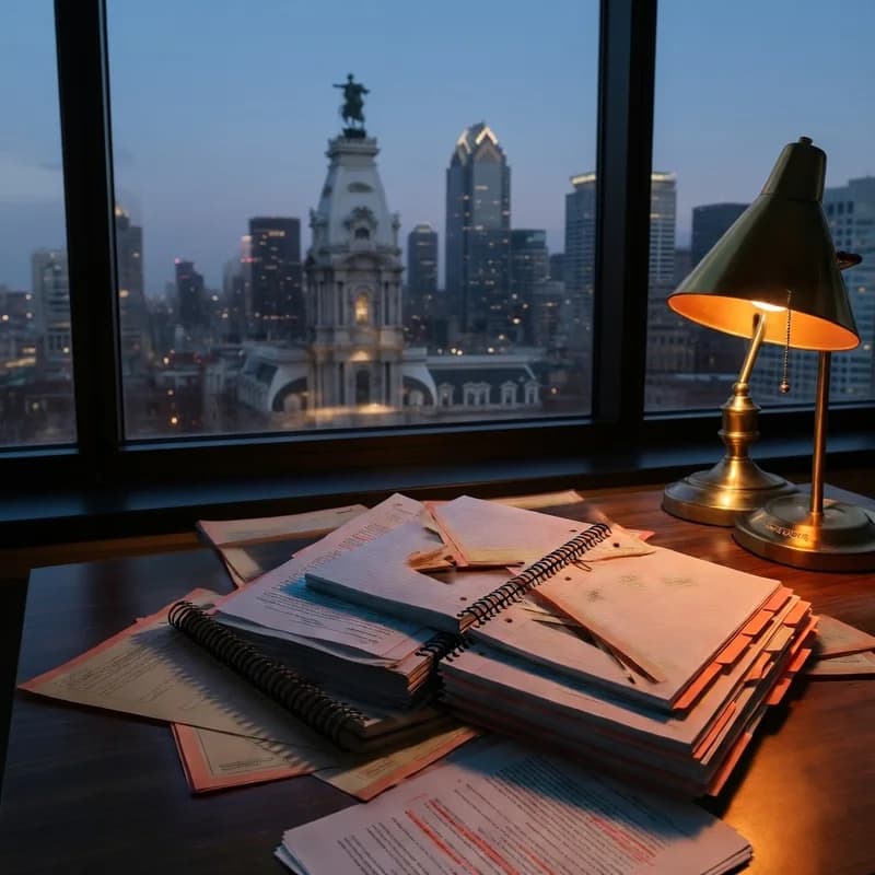 Pennsylvania court deadline, legal papers and calendar